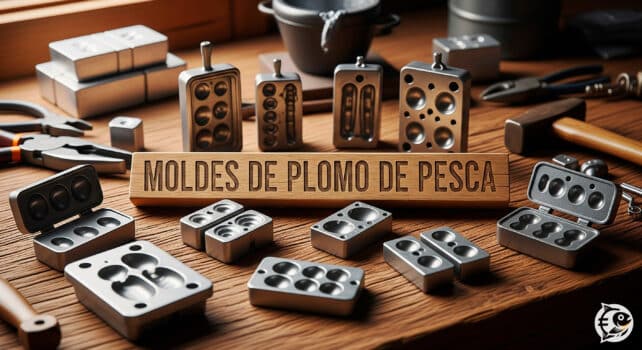 Moldes para plomos de pesca